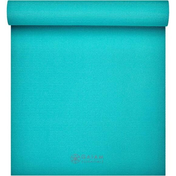 Gaiam Yoga Mat 72in Extra Thick Non Slip Fitness Mat with Carry Strap 1 4 Inch - Picture 1 of 3